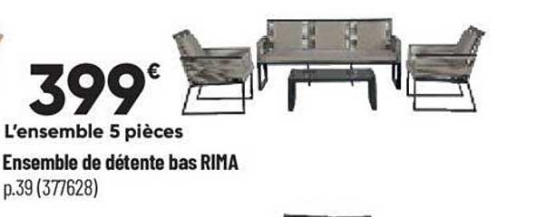 ensemble de détente bas rima
