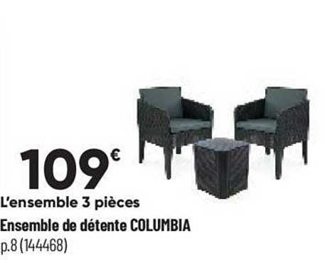 ensemble de détente columbia