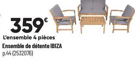 ensemble de détente ibiza