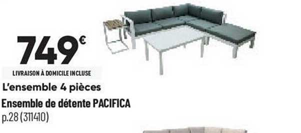 ensemble de détente pacifica