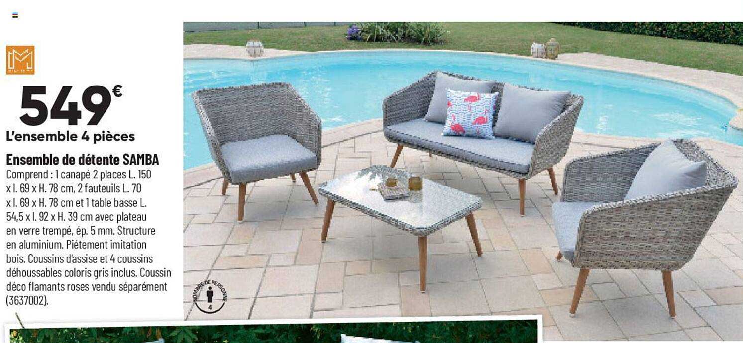 ensemble de détente samba