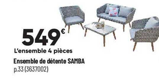ensemble de détente samba
