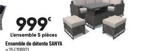 ensemble de détente sanya