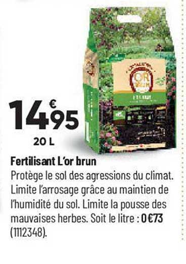 fertilisant l'or brun