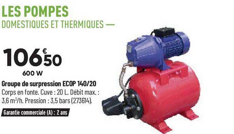 groupe de surpression ecop 140-20