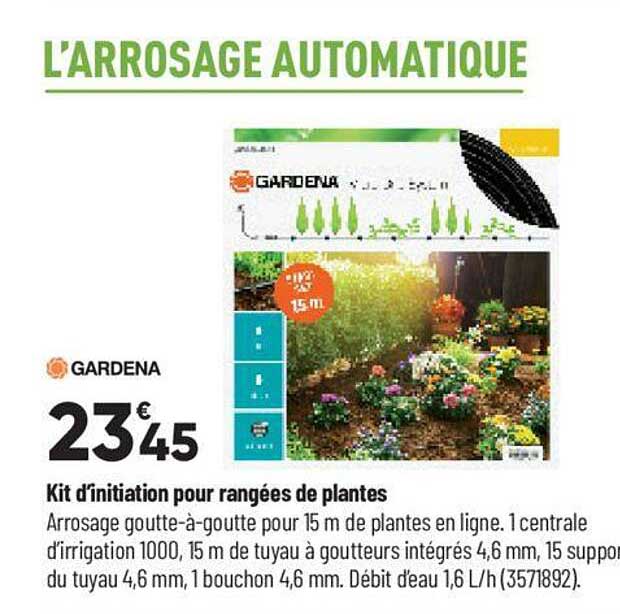 kit d'initiation pour rangées de plantes gardena