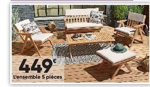 l'ensemble 5 pièces