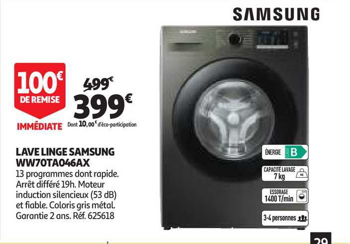 lave linge samsung