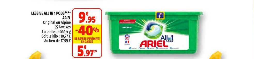 Lessive All In 1 Pods Ariel