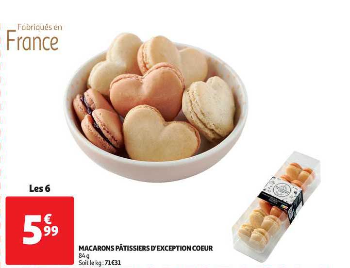 macarons pâtissiers d'exception coeur