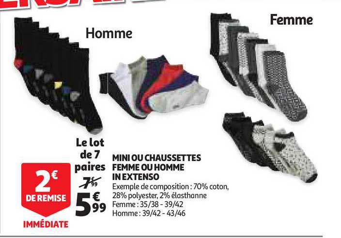 Mini Ou Chaussettes Femme Ou Homme In Extenso