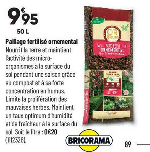 paillage fertilisé ornemental