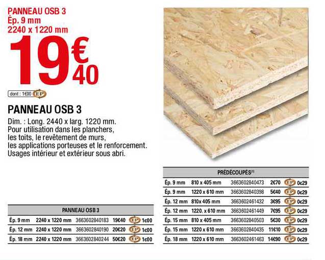 Panneau Osb 3