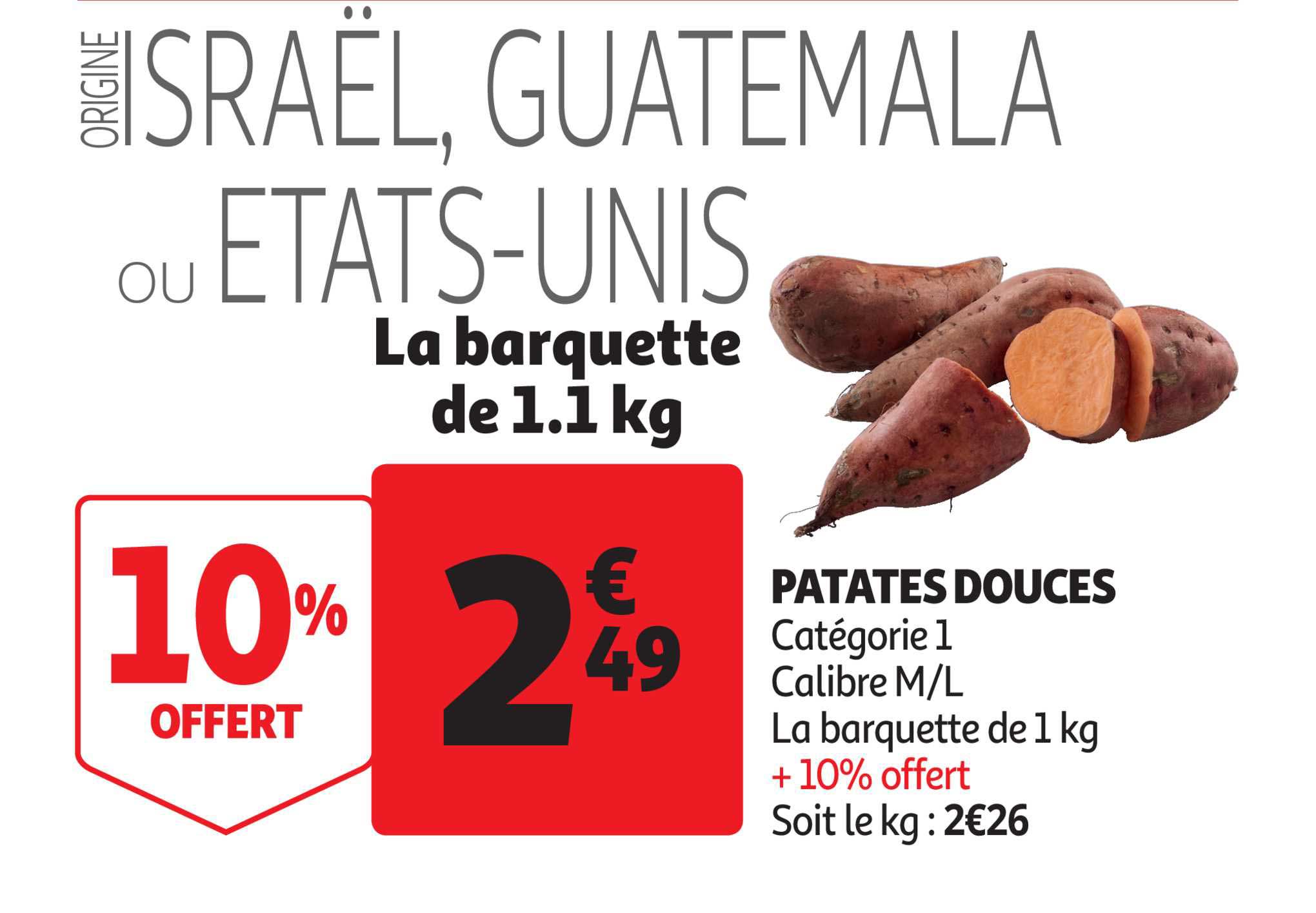 patates douces