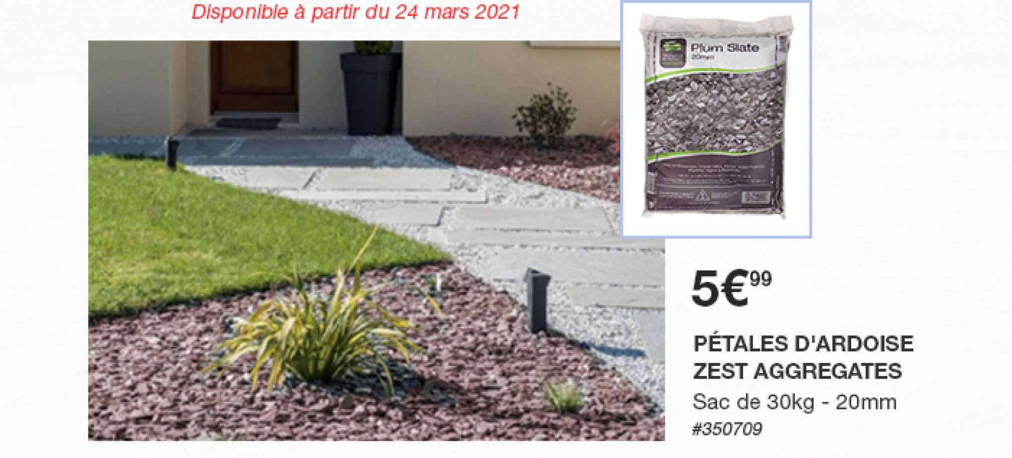 pétales d'ardoise zest aggregates