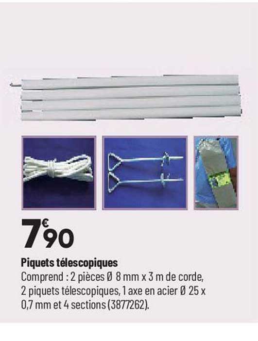 piquets télescopiques