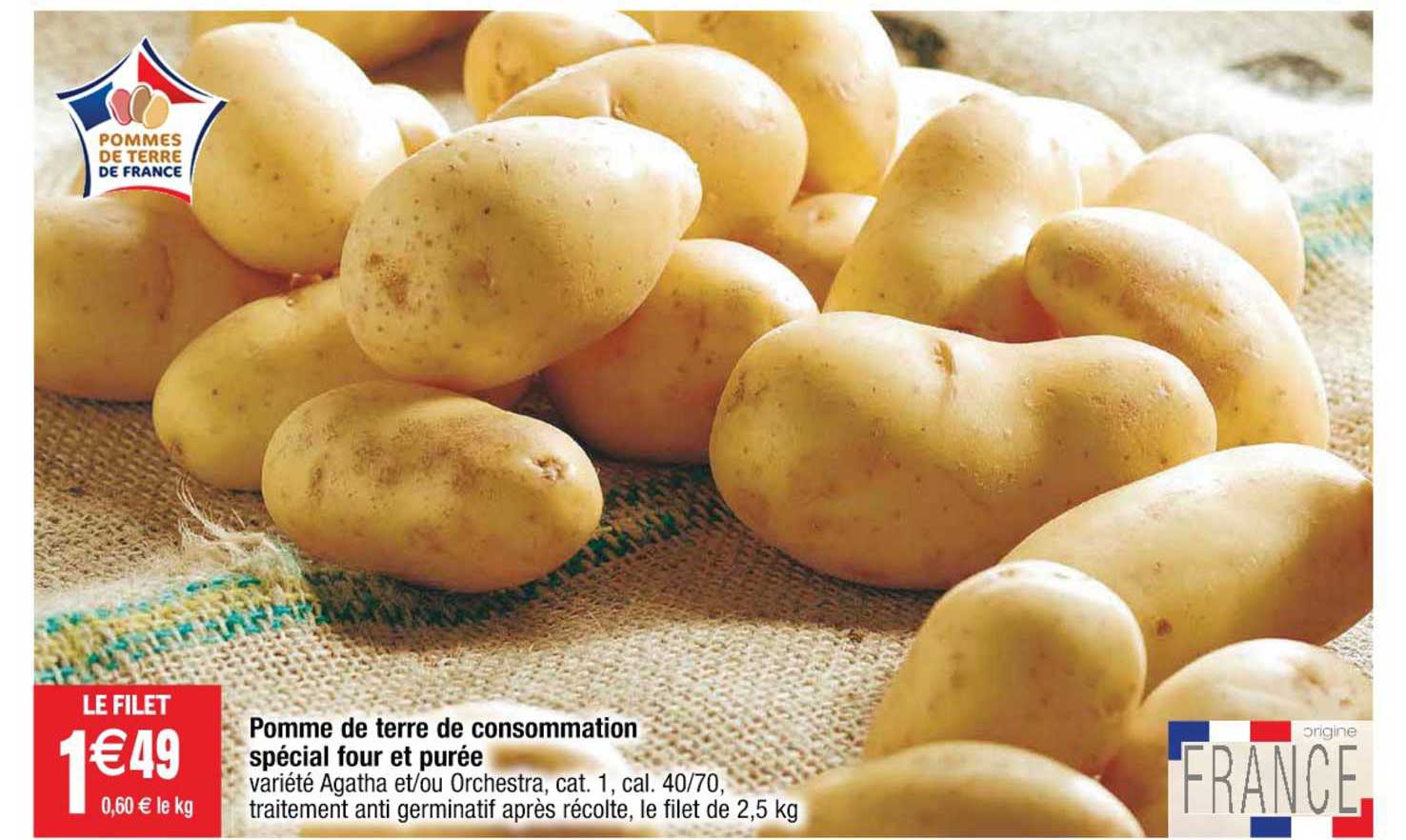 Pomme De Terre De Consommation Spécial Four Et Purée