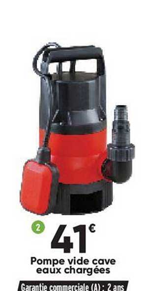 pompe vide cave eaux chargées