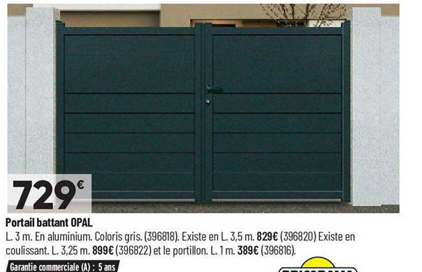 portail battant opal