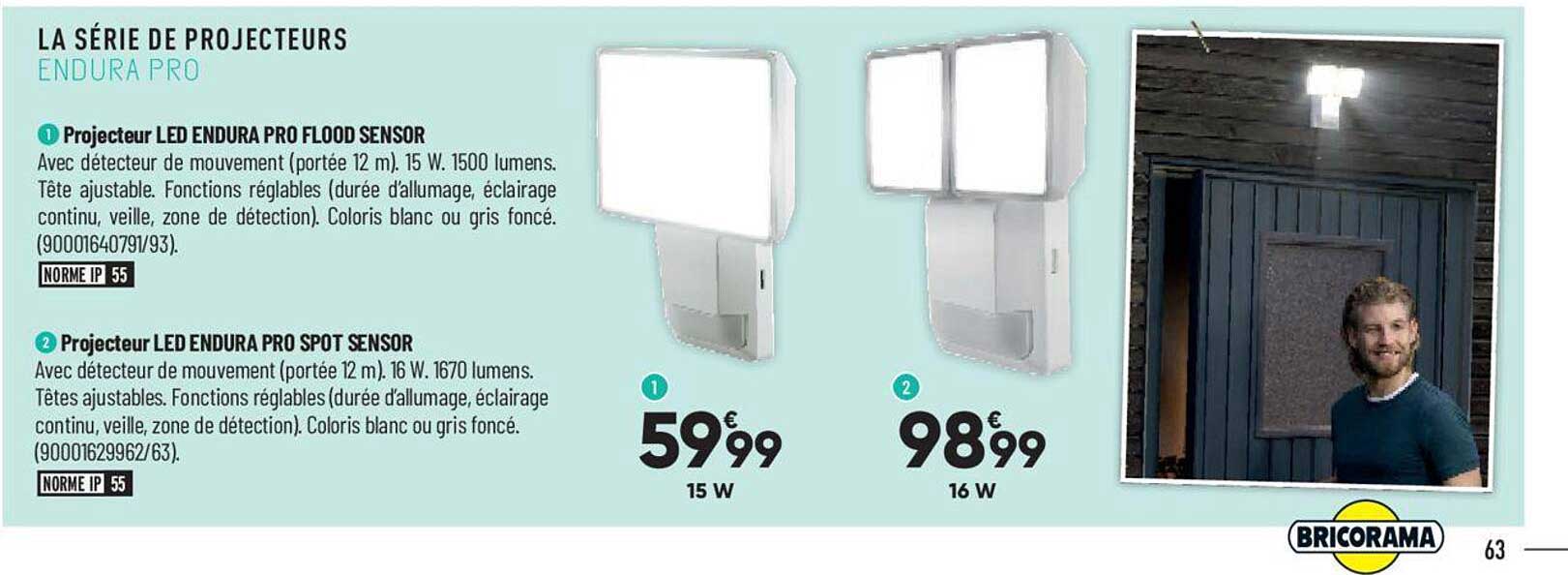 projecteur led endura pro flood sensor, projecteur led endura pro spot sensor