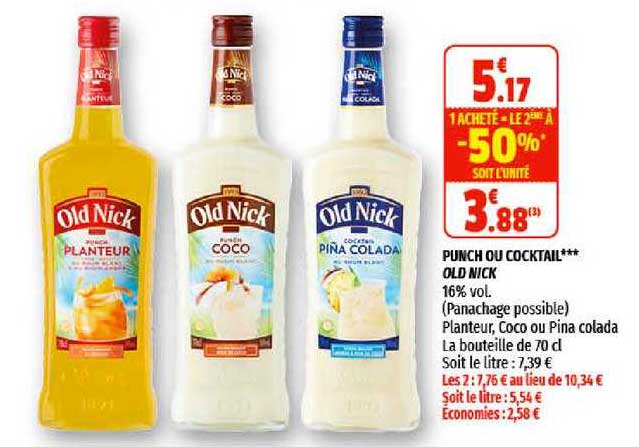 Punch Ou Cocktail Old Nick