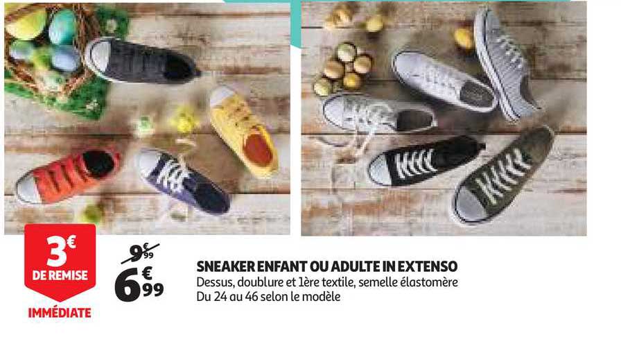 sneaker enfant ou adulte in extenso