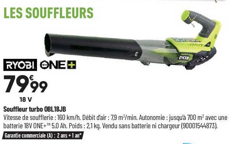Souffleur Turbo Obl18jb Ryobi One+