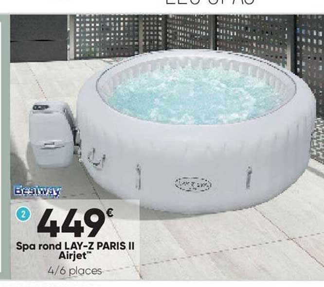 spa rond lay-z paris ii airjet