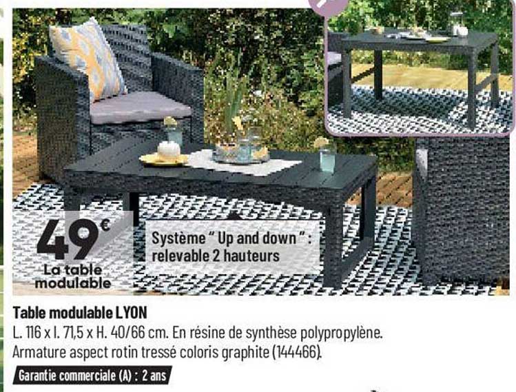 Table Modulable Lyon