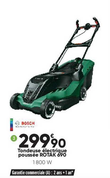 tondeuse électrique poussée rotak 690 bosch