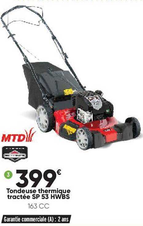 tondeuse thermique tractée sp 53 hwbs mtd
