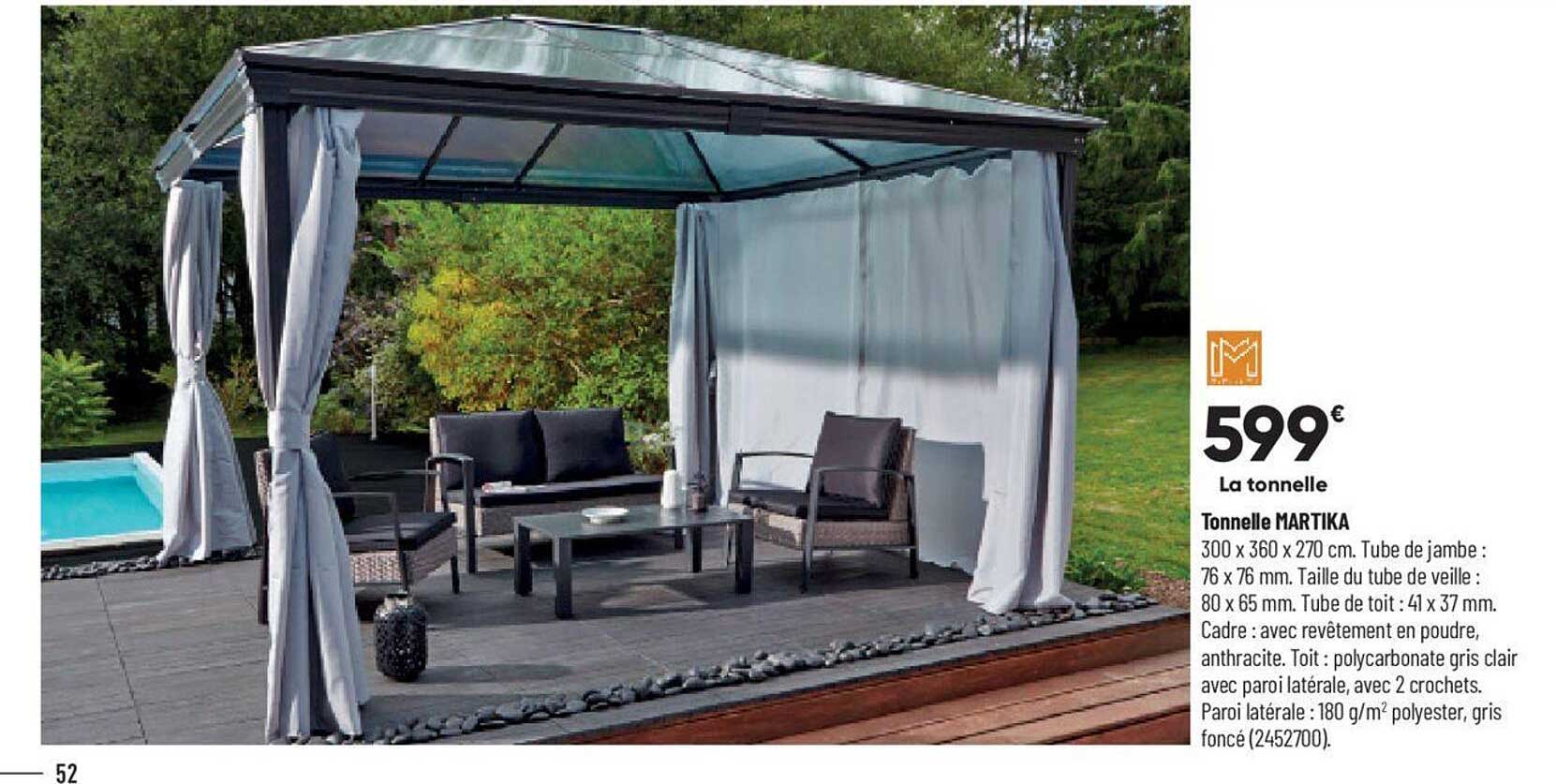 tonnelle martika