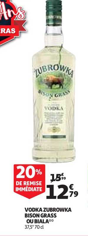 vodka zubrawka bison grass ou biala