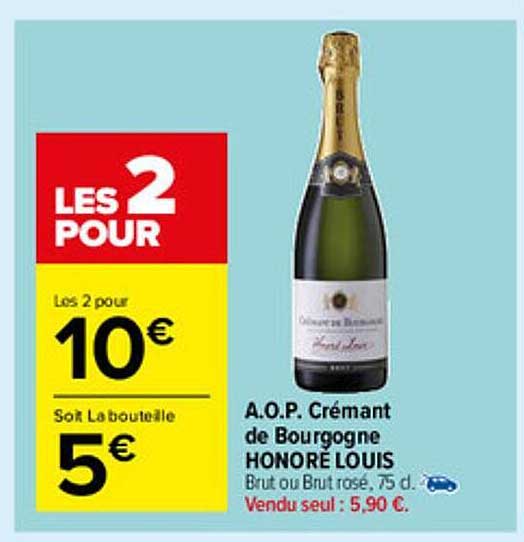 a.o.p. crémant de bourgogne honoré louis