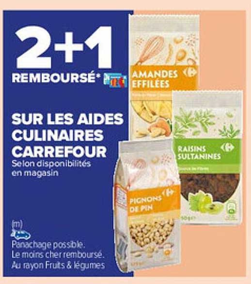 aides culinaires carrefour