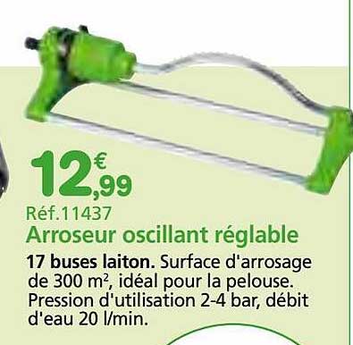 Arroseur Oscillant Réglable