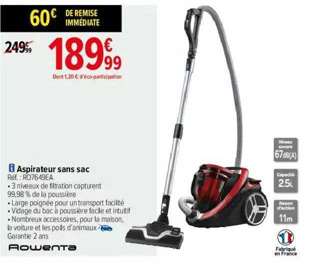 Aspirateur Sans Sac Rowenta