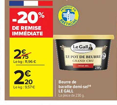 beurre de barratte demi-sel le gall
