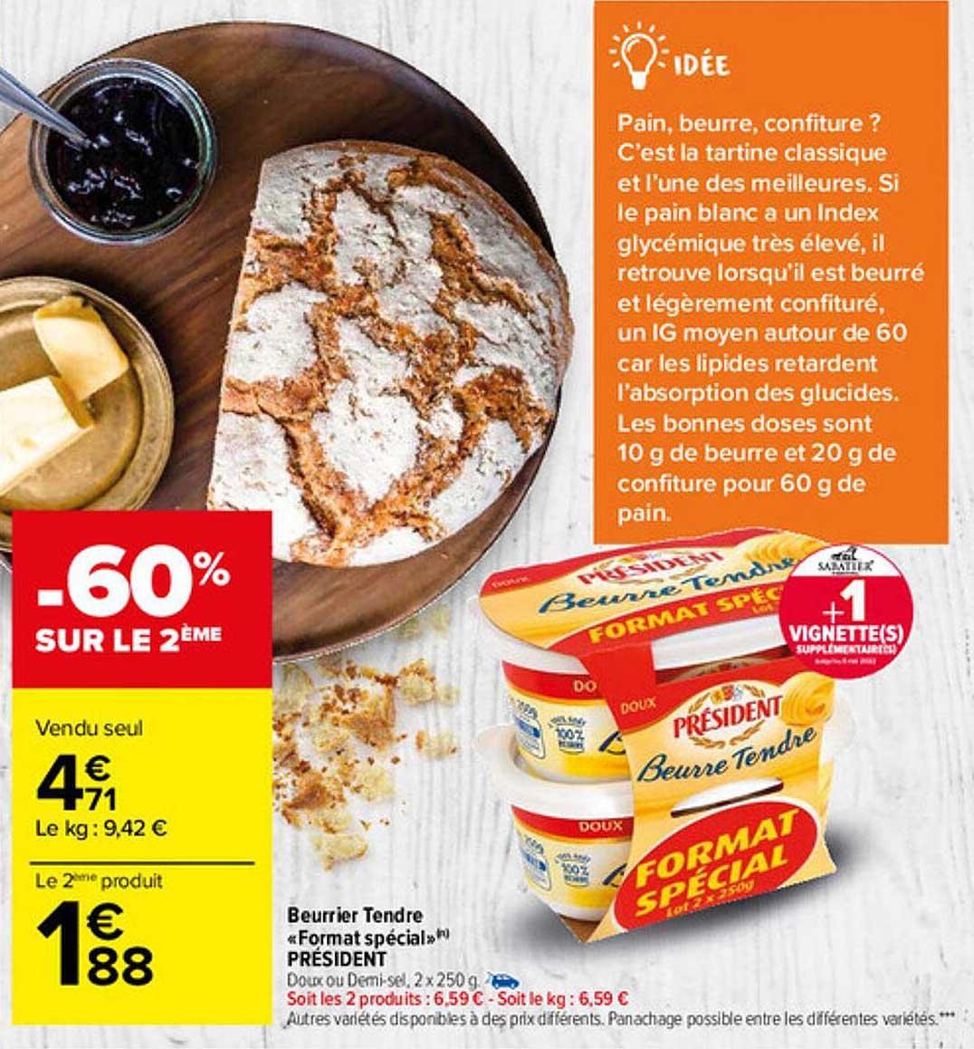beurrier tendre "format spécial" président
