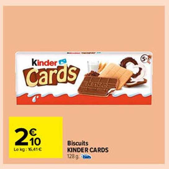 Biscuits Kinder Cards