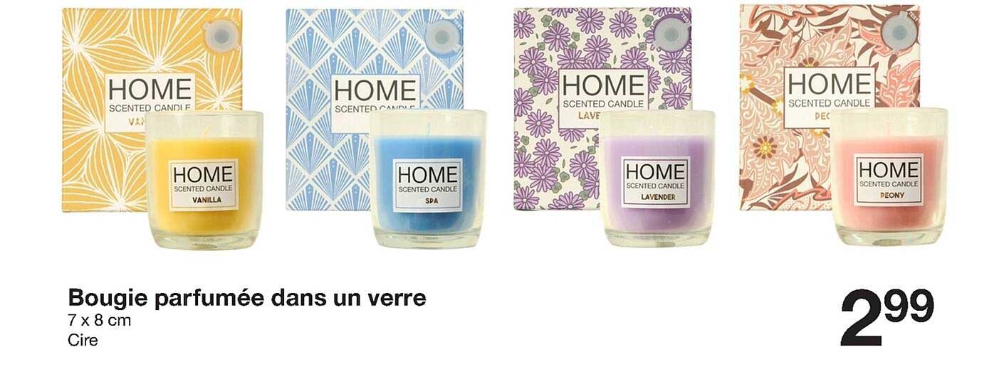 bougie parfumée dans un verre