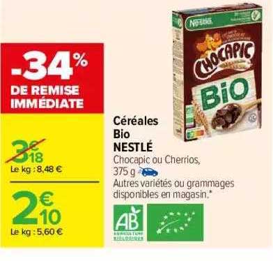 Céréales Bio Nestlé