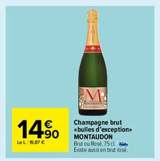 Champagne Brut "bulles D'exception" Montaudons