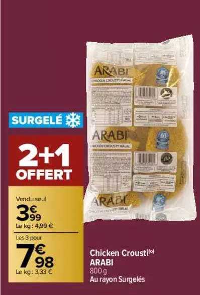 chicken crousti arabi