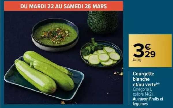 courgette blanche et-ou verte