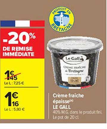 crème fraîche épaisse le gall