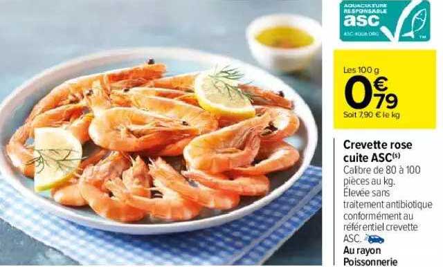 Crevette Rose Cuite Asc