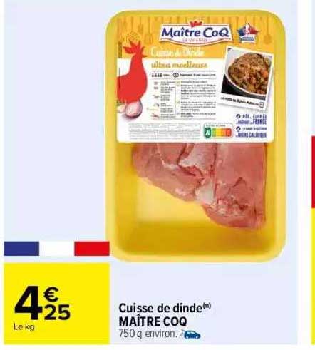 cuisse de dinde maître coq