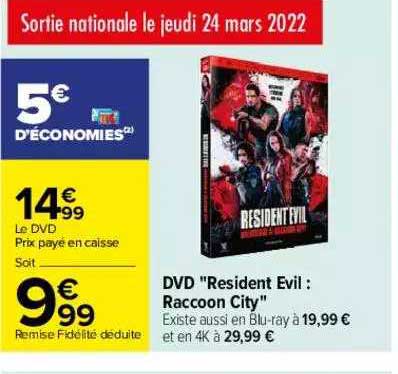 Dvd "resident Evil : Racoon City"