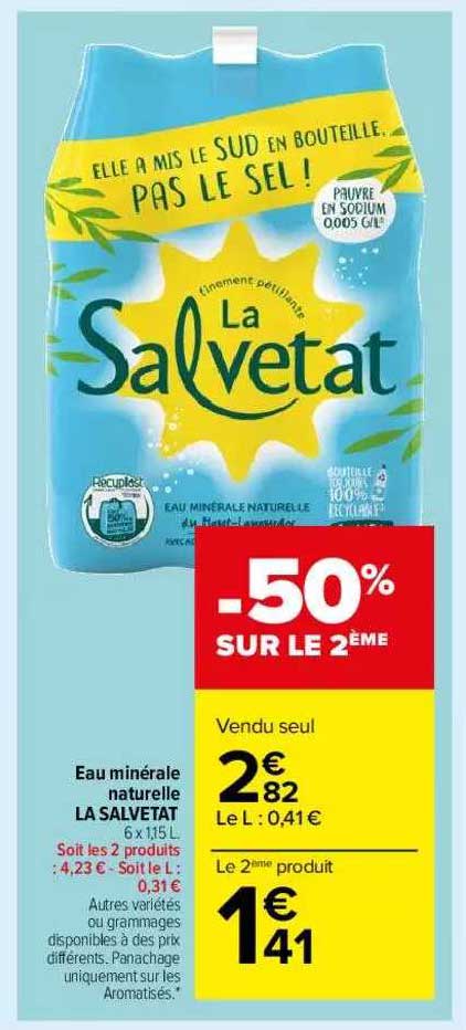 Eau Minérale Naturelle La Salvetat
